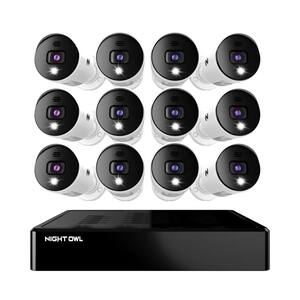BDT8 Series 16-Channel 4K Bluetooth DVR Security System with 2TB HDD and (12) Wired 4K Spotlight Cameras