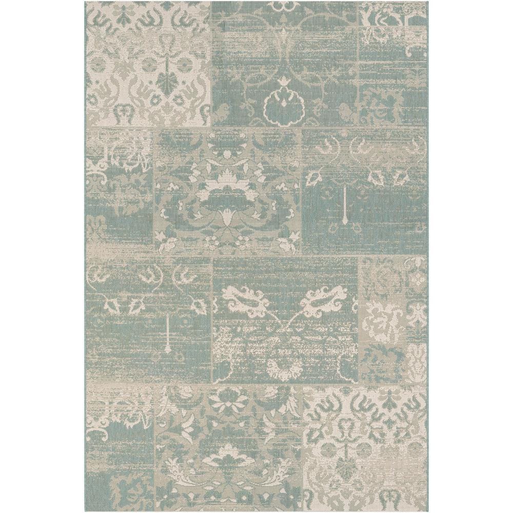 Couristan Afuera Country Cottage Sea, Cottage Style Rugs