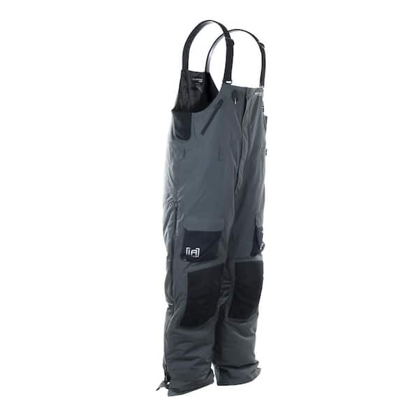 Clam Ice Armor Ascent Float Bib Large Charcoal and Black