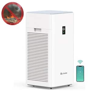VEVOR Purificatore d'Aria con Filtro HEPA, Purificatore d'Aria Casa 80W, con Modulo di Riduzione del Rumore, Effetti Filtrazione 99,97%, Rimuovere Polvere, Fumo, per Macchine a Incisione e Laser CNC