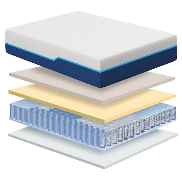 Revitalize Medium-Plush Queen Size Hybrid Innerspring 12 in. Mattress