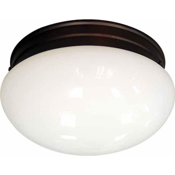 Volume Lighting 2-Light Antique Bronze Flush Mount