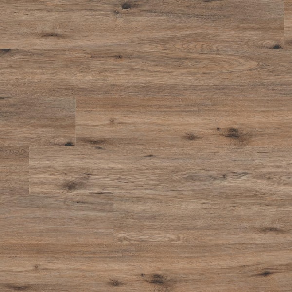 TrafficMaster Take Home Sample - Edwards Oak Waterproof Rigid Core Click Lock Luxury Vinyl Plank Flooring