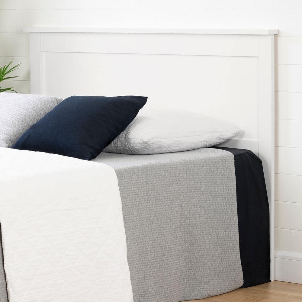 Pure White Full/Queen Wood Headboard