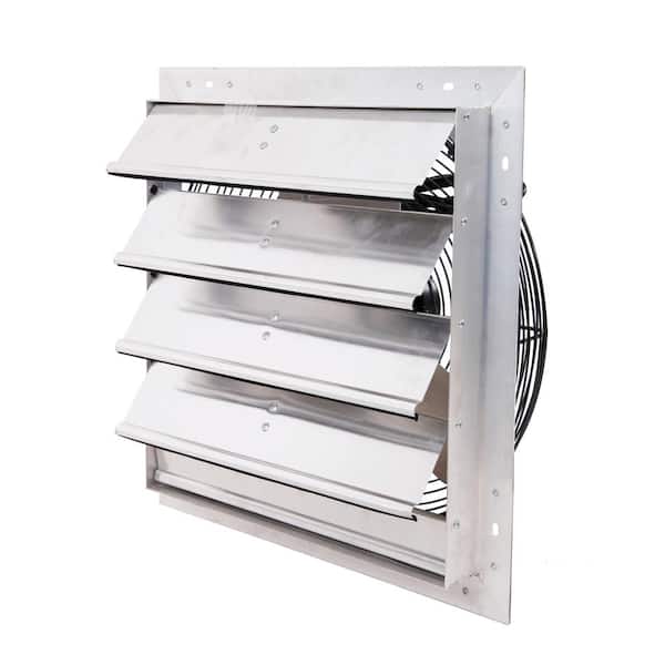 3130 CFM Shutter Exhaust Fan Wall Mounted, 18 in. Propeller