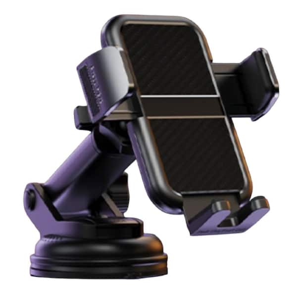 Vrbgify 3-in-1 Car Phone Holder with Stable Clamp-360° Adjustable Mount for Dashboard, Vent and All Cars/Phone
