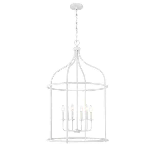 Savoy House Brookstone 6-Light Bisque White Pendant Light 3-7388-6-83 ...