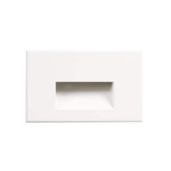 Sonic 3 in. 1-Light 4-Watt White Integrated LED Exterior Stair Light