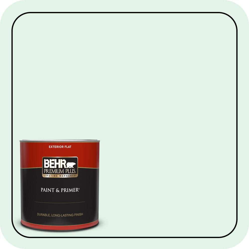 1 qt. #480C-1 Light Mint Flat Exterior Paint & Primer price history on PriceWatchPro
