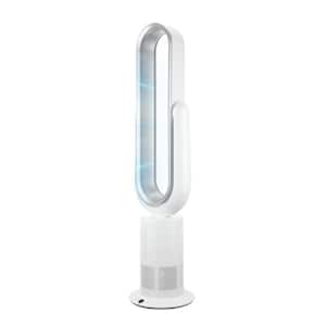 Oscillating 43 in. Tower Fan in White with Bladeless, Cooling Fan for Indoor Use, Home Bedroom