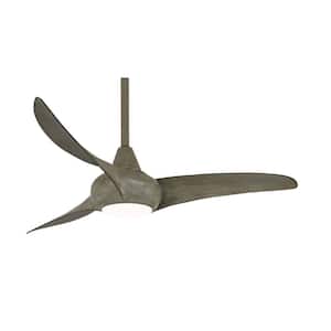 Light Wave 44 in. LED Indoor Driftwood Ceiling Fan with Light and Remote Control