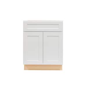 Liberty Series Assembled 24 in. W x 21 in. D x 34.5 in. H Sink Base Bath Vanity Cabinet Only in White