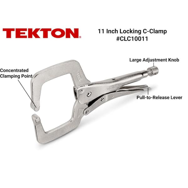 TEKTON 11 in. Locking C-Clamp CLC10011 - The Home Depot