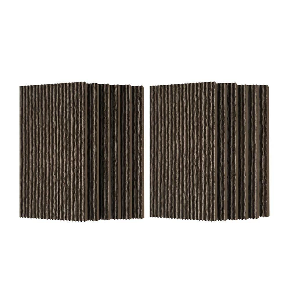 8 Pieces 48 in. W x 24 in. L Black PU Decorative Wall Paneling 3D Faux Stone Siding Panel price history on PriceWatchPro