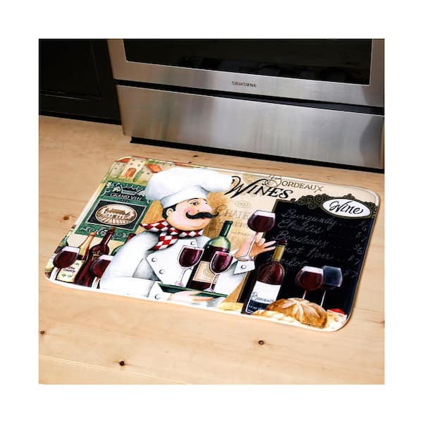 Multicolored 30 in. x 20 in. Indoor Anti-Fatigue Kitchen Mat