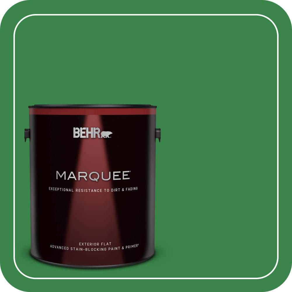 BEHR MARQUEE 1 gal. #450B-7 Green Grass Flat Exterior Paint