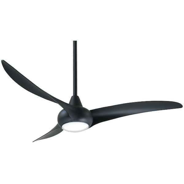 Minka Aire Light Wave 52 In Integrated Led Indoor Coal Ceiling Fan With Remote Control F844 Cl The Home Depot Minka Aire Light Wave 52 In Integrated, Z Wave Ceiling Fan And Light Control