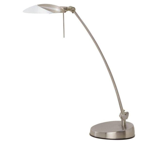 EGLO Kingston 1-Light 29 in. Matte Nickel Desk Lamp