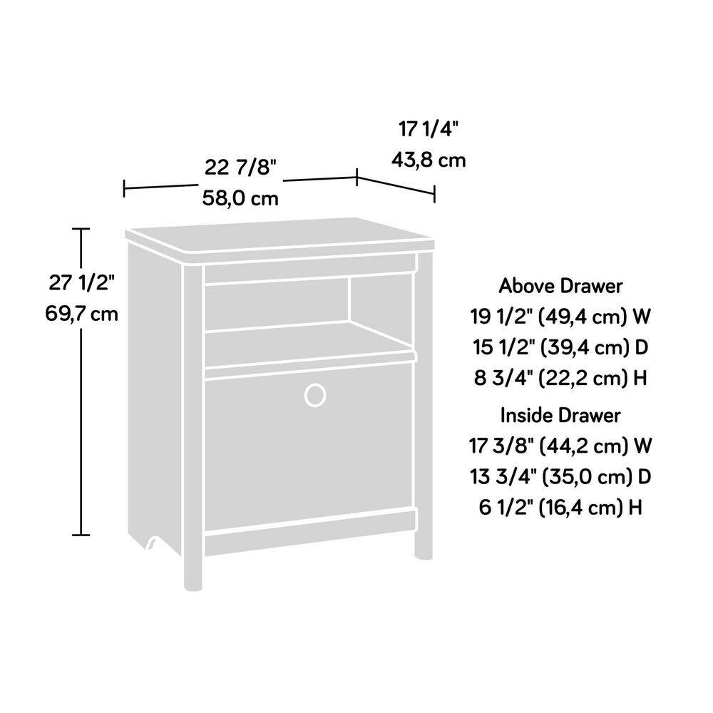 Dover Edge Modern Rustic Timber Oak Night Stand with Drawer