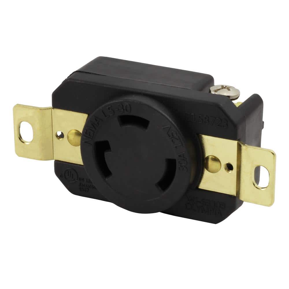 30-Amp 125-Volt NEMA L5-30R Flush Mounting Locking Industrial Grade Receptacle price history on PriceWatchPro