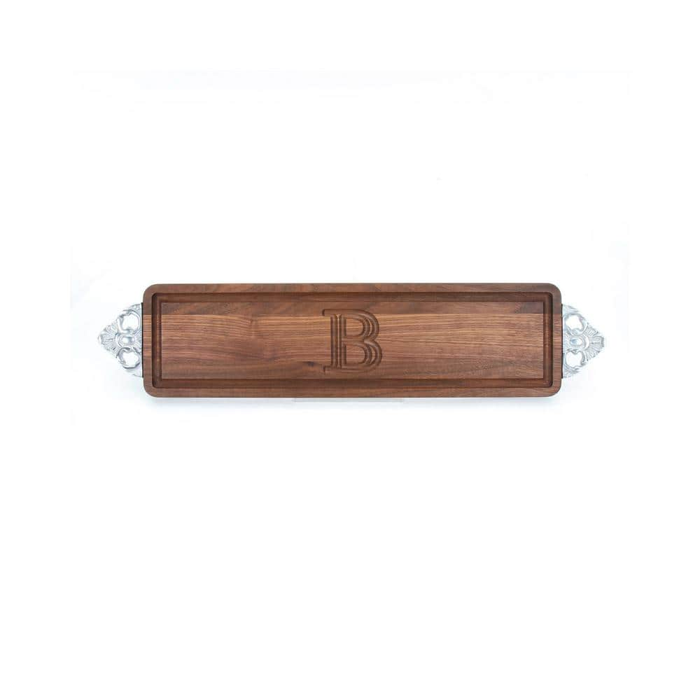 BigWood Boards Walnut Bread Board with Handles B