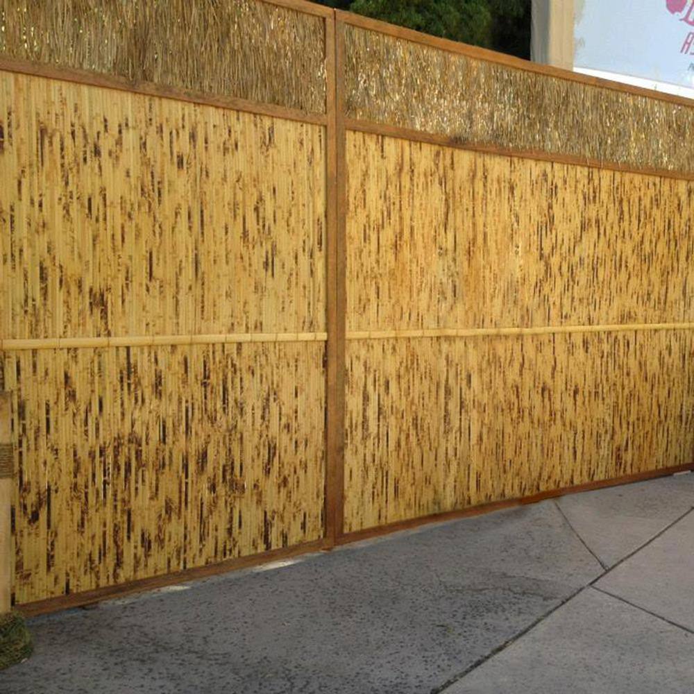 Tortoise Bamboo Textured Wainscoting Wall Panel, 48" x 96"