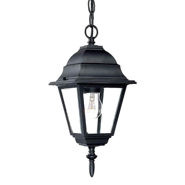 Acclaim Lighting Builder's Choice Collection 1-Light Matte Black Outdoor Hanging Lantern