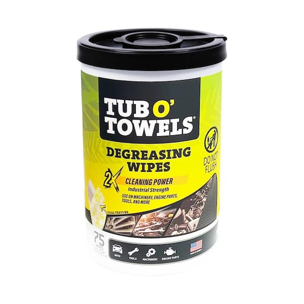 Industrial Strength Degreasing Wipes (75-Count)