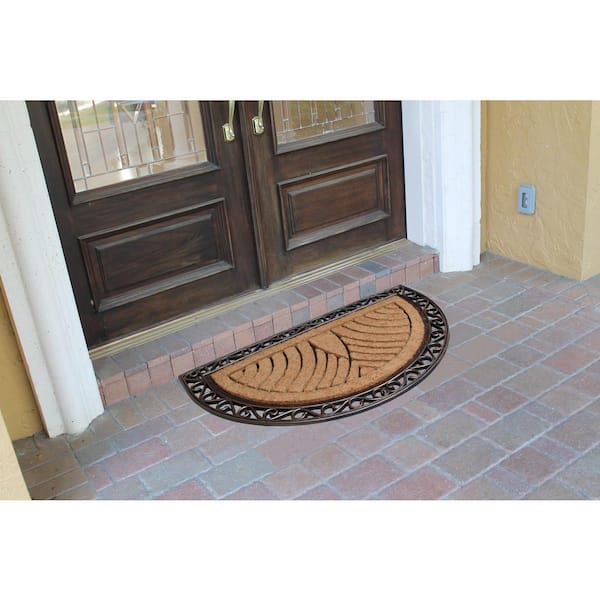 A1hc Natural Coir & Rubber Large Door Mat, 30x60, Thick Durable Mats for Outdoor Entrance, Heavy Duty Large Size Door Mat, Fade-Resistant Coir Mat