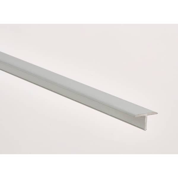 EMAC Novosepara 4 Matt Silver 9/16 in. x 98-1/2 in. Aluminum Tile Edging Trim
