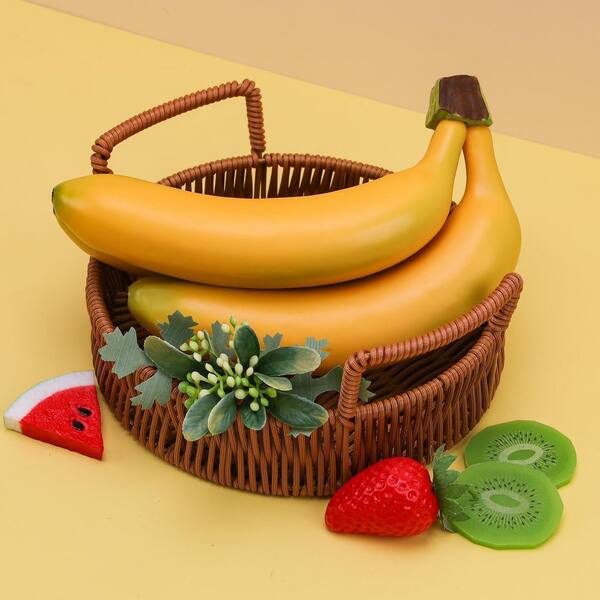 12 in. Artificial Yellow Indoor/Outdoor Banana Plant Lifelike