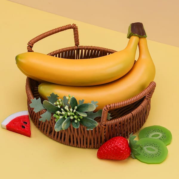12 in. Artificial Yellow Indoor/Outdoor Banana Plant Lifelike