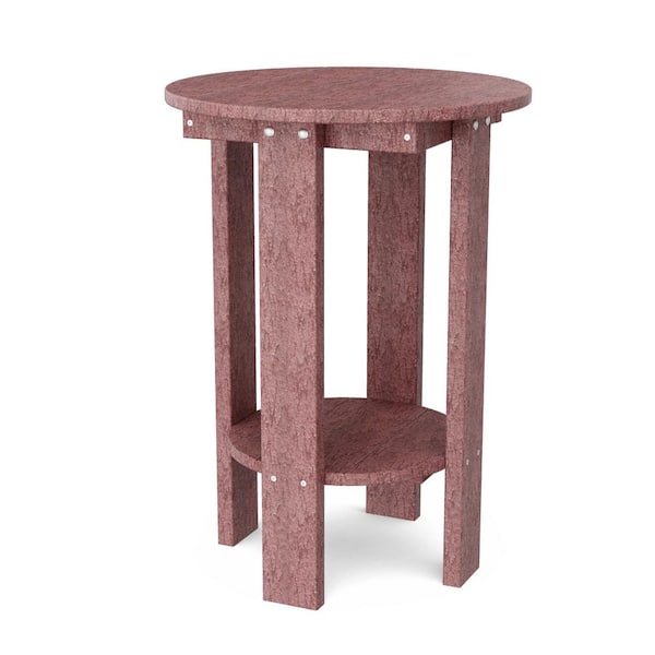 Wildridge Heritage Cherrywood HDPE Plastic Outdoor Side Table