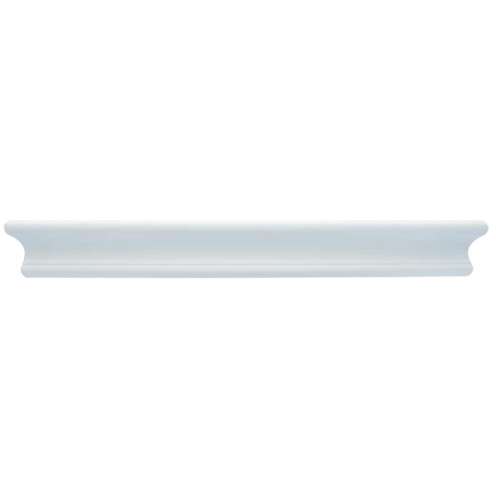 18" White Wooden Floating Wall Shelf