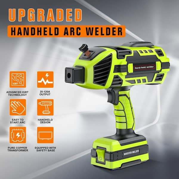 Handheld 120 Amp 110 Volts Electric (AC) Arc Stick Welder with IGBT Inverter 5 Variable Current Adjustment