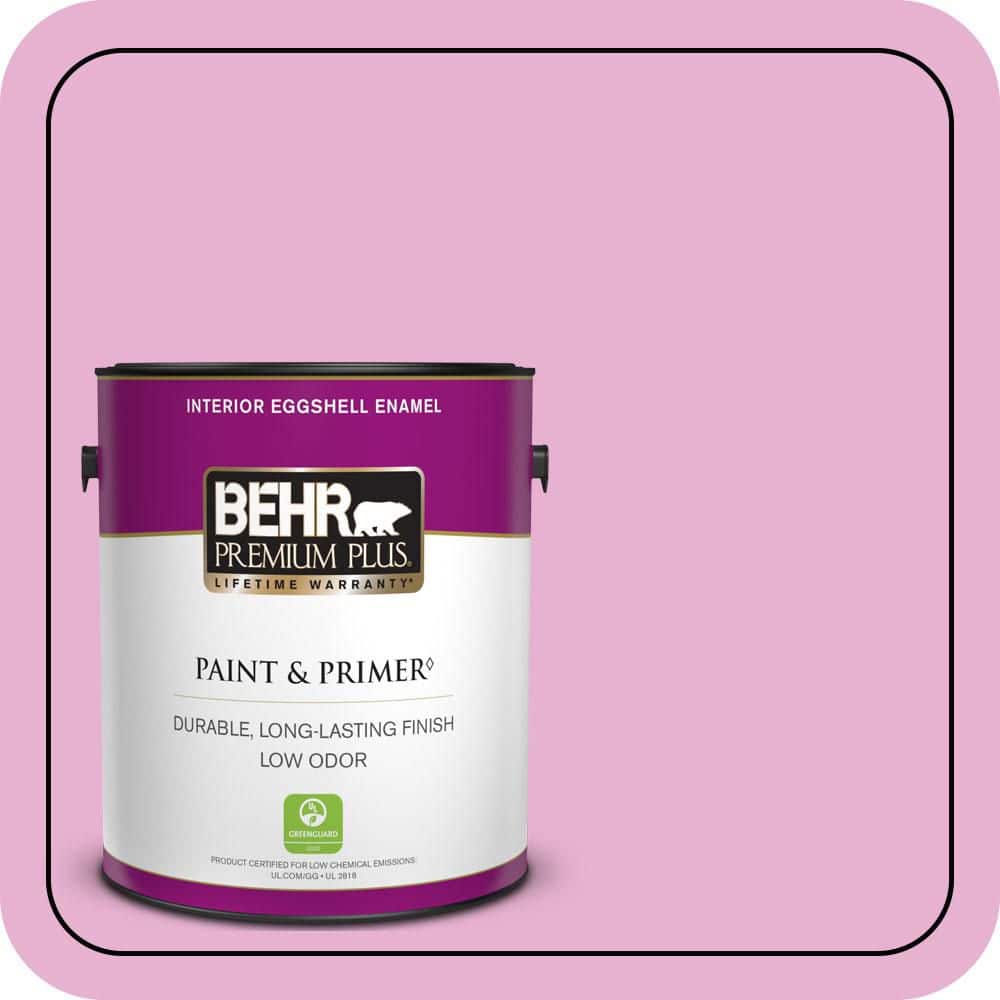 1 gal. #P120-2 Gumball Eggshell Enamel Low Odor Interior Paint & Primer price history on PriceWatchPro