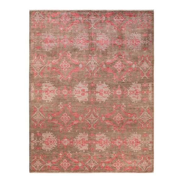 Solo Rugs Eclectic One-of-a-Kind Contemporary Brown 8 ft. 0 in. x 10 ft. 5 in. Tribal Area Rug