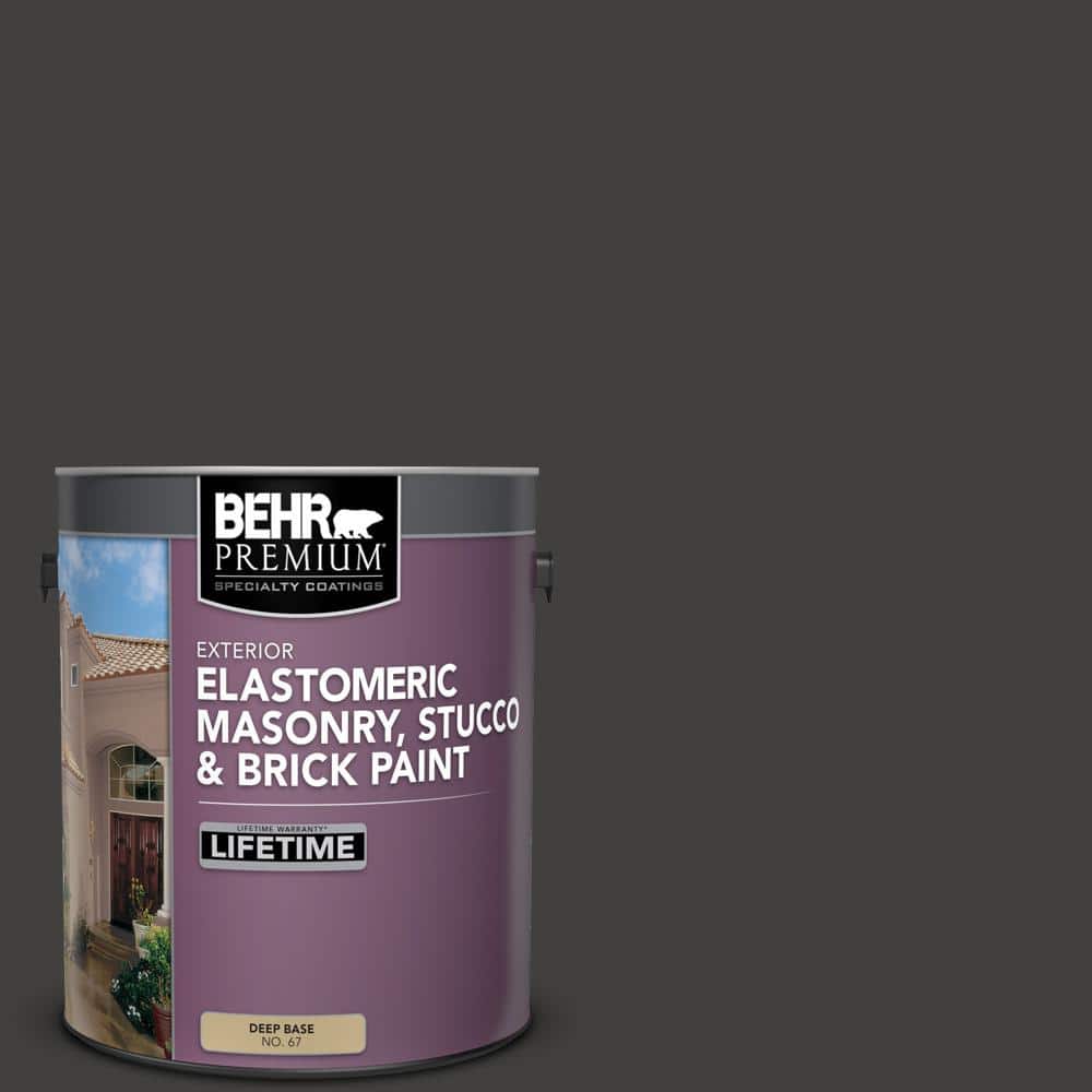 BEHR PREMIUM 1 gal. N5107 Blackout Elastomeric Masonry