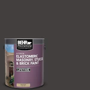 1 gal. #N510-7 Blackout Elastomeric Masonry, Stucco and Brick Exterior Paint