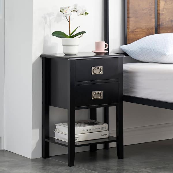 Black square deals nightstand