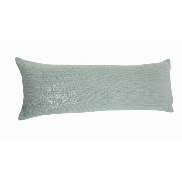Perched Mint Silver Bird Cozy Poly Fill 14 36 Lumbar