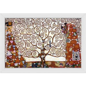 The Tree of Life, Stoclet Frieze by Gustav Klimt Galerie White Framed Nature Oil Painting Art Print 28 in. x 40 in.