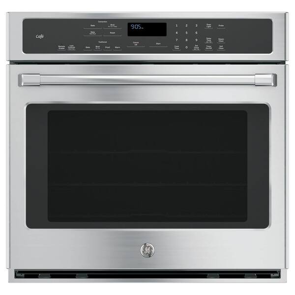 Cafe 30 in. Single Electric Smart Wall Oven with Convection Self-Cleaning and Wi-Fi in Stainless Steel