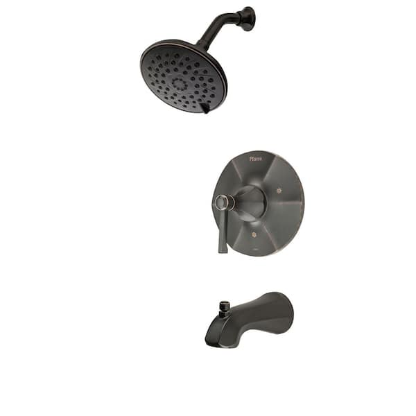 Pfister Arterra 3-Spray 1-Handle Tub and Shower Trim in Tuscan Bronze (Valve Not Included)