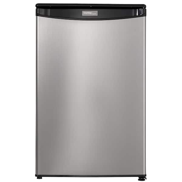 Danby 20.69 in. 4.4 cu. ft. Mini Refrigerator in Stainless Steel with Energy Star and Automatic defrost
