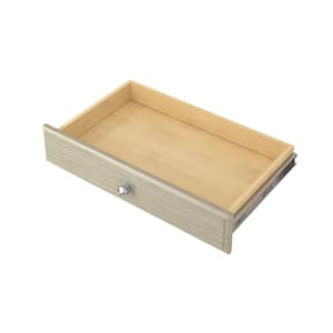 4 in. H x 24 in. W Gray Wood Drawer