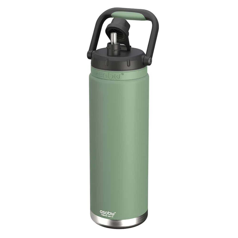 Basil Green 50 oz Stainless Steel Insulated Water Bottle with Comfort Handle