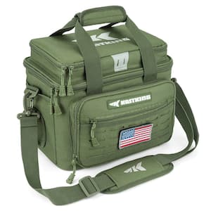 Water Resistant Fishing Tackle Bags in Green for Fishing Gear Storage