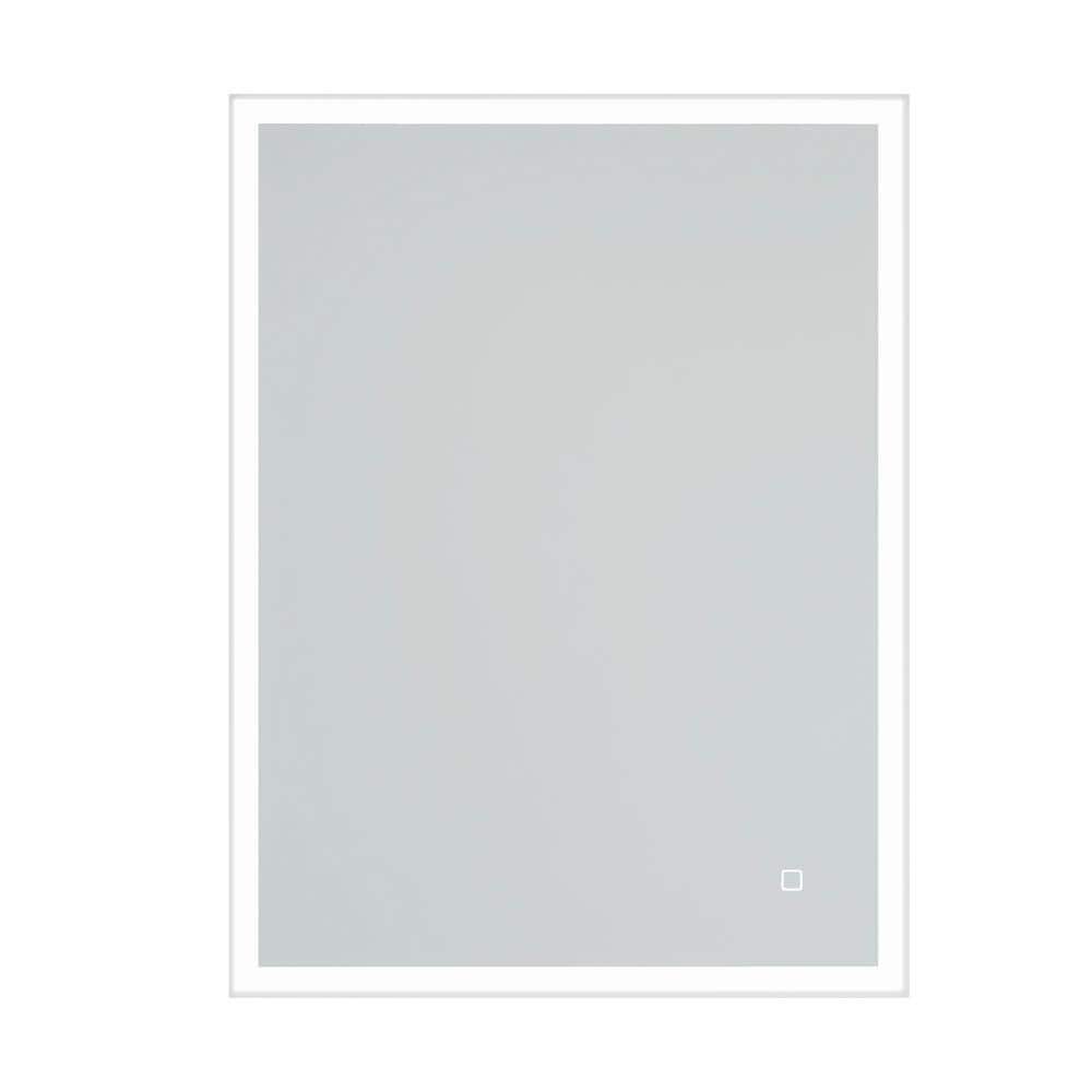 Modern 32 in. W x 24 in. H Rectangular Frameless Glass Anti-Fog LED Light W