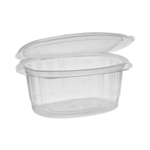EarthChoice 32 oz. Clear Plastic Recycled PET Hinged Container, 7.31 x 5.88 x 3.25 (280-Pack)